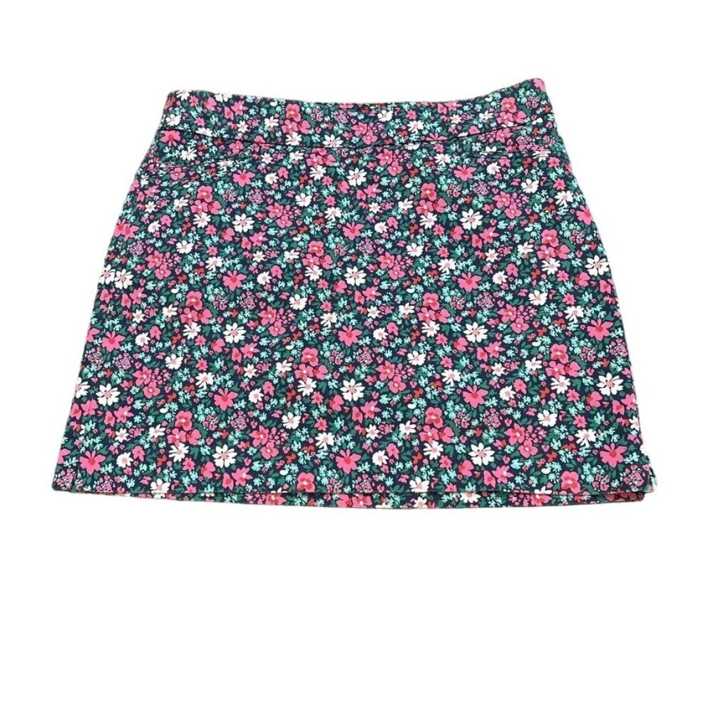 Croft & Barrow Women Pink Floral Skorts Skirt Size 8 - Colorful Spring / Summer
